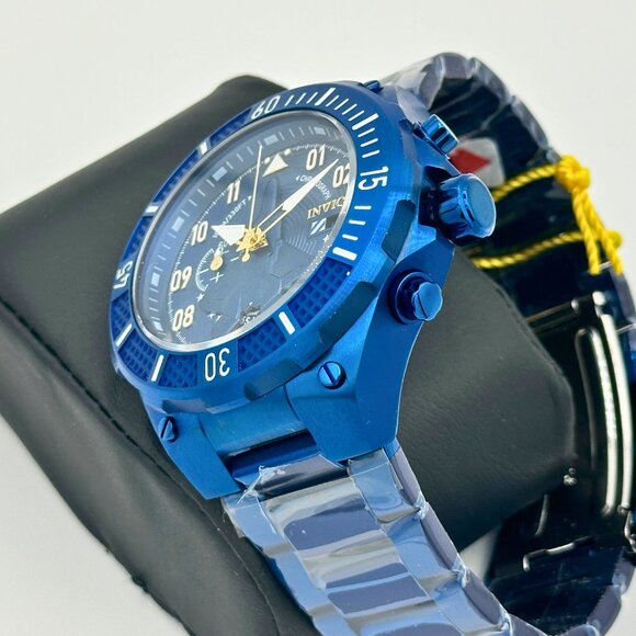 NEW Invicta Aviator F35 Edition Mens Watch All Blue Stainless Steel Limited Ed - Picture 8 of 11